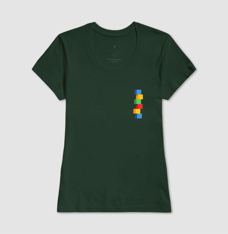 A torre de cubos - Camiseta Confort Masculina e Feminina