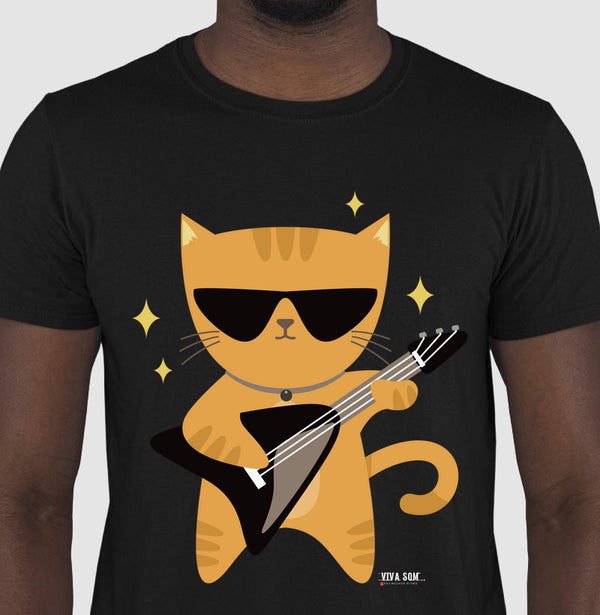 Gato do Rock - Camisa Confort Masculina e Feminina