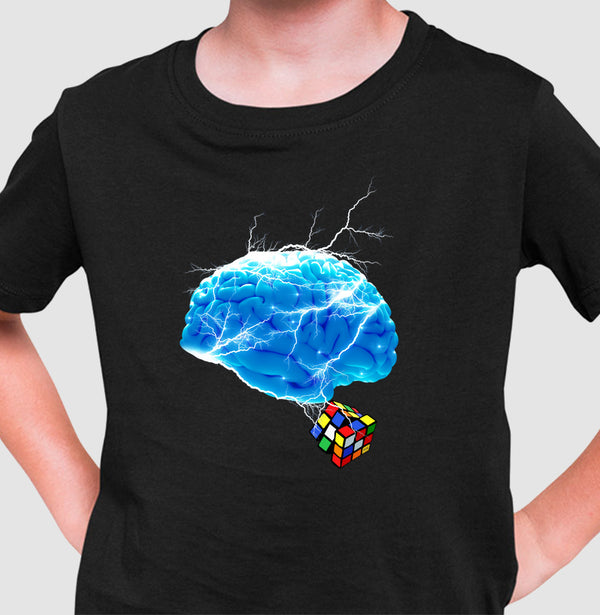 O Cérebro e o Cubo Mágico - Camiseta Infantil