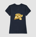 Rosa de Ouro Ampla - Camiseta confort Feminina