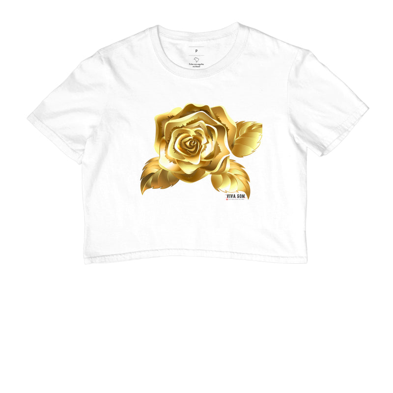 Cropped Rosa de Ouro Girl