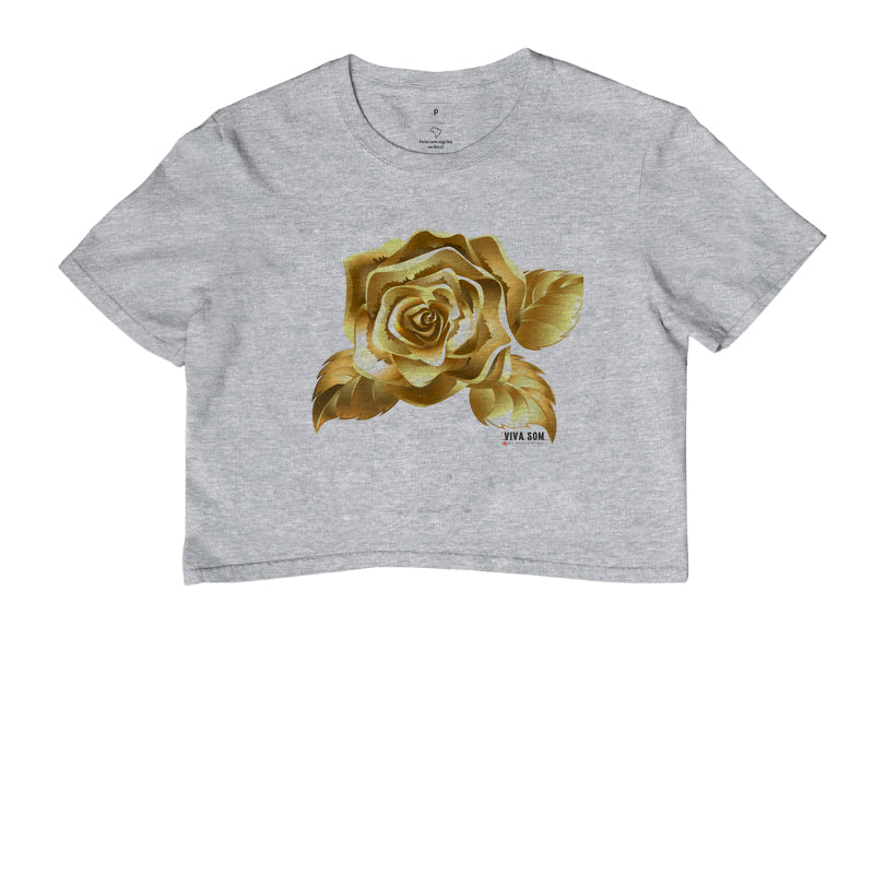 Cropped Rosa de Ouro Girl