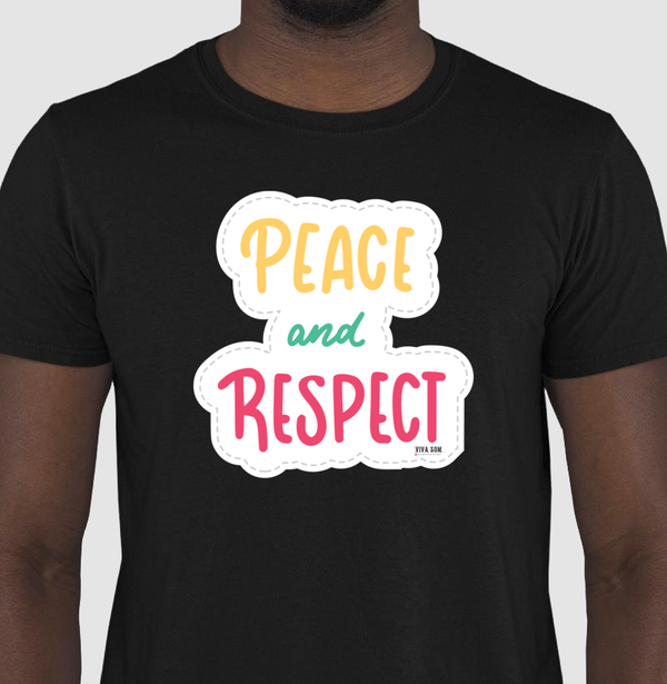 Paz e Respeito - Camiseta Confort Masculina e Feminina